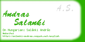 andras salanki business card