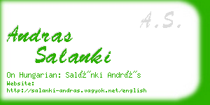 andras salanki business card